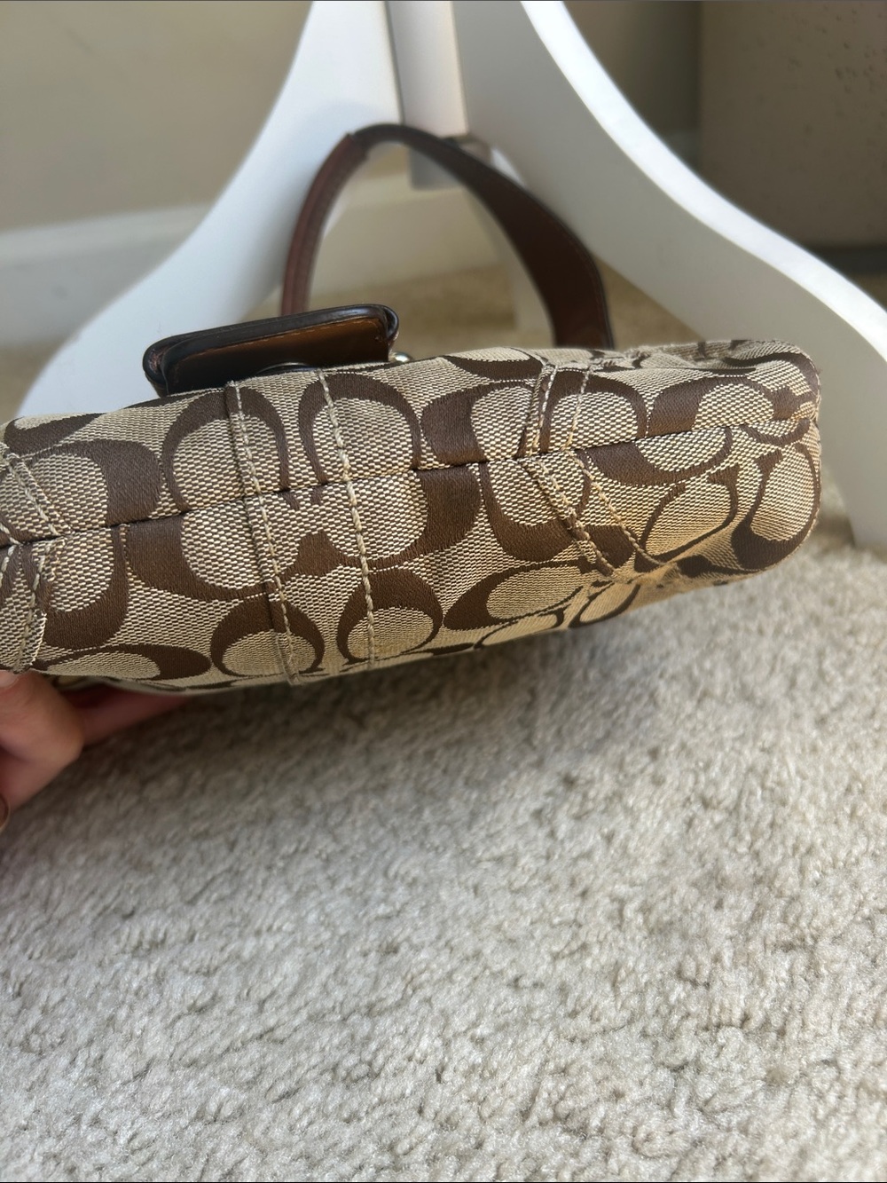 Vintage coach soho bag 11860 brown canvas - Picture 5 of 14